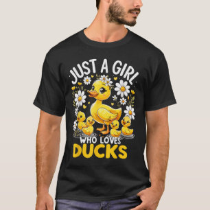 Camiseta Pato Bonito Amo Apenas Uma Menina Que Ama Patos
