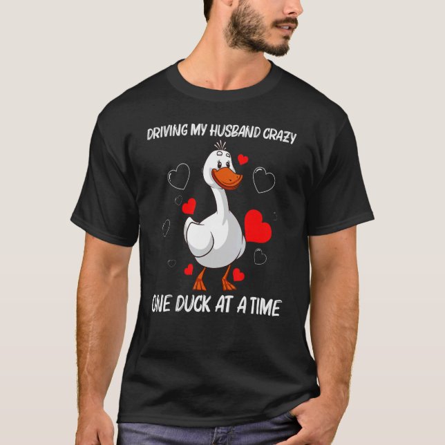Camiseta Pato Bonito Para Mulheres Meninas Mamãe Fazenda Do (Frente)