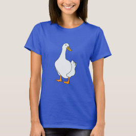 Camiseta Pato branco de pássaro