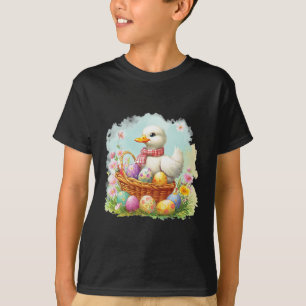 Camiseta Pato Branco Num Cheio De Soquete De Ovos De Páscoa