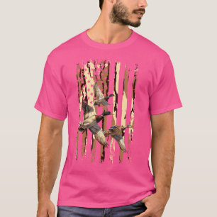 Camiseta Pato Caçador Americano Bandeira Navegante Caça Inf