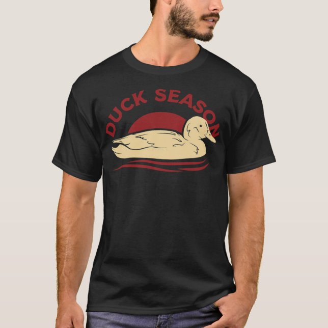 Camiseta Pato caçando presente osso legal  (Frente)