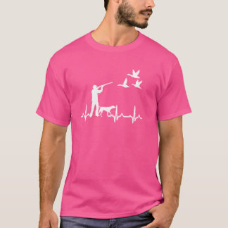 Camiseta Pato Caçando Pulsação Pássaro Vintage Atirando Gal