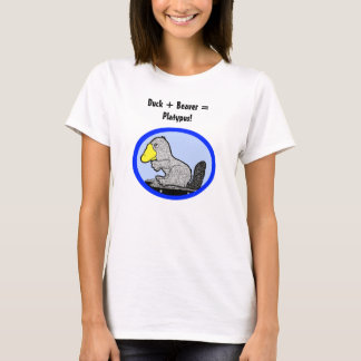 Camiseta Pato + Castor = Platypus!