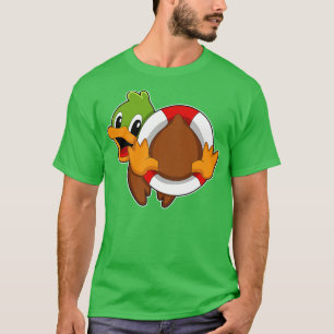 Camiseta Pato com anel de Natação