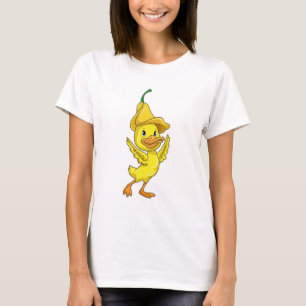 Camiseta Pato com Boné amarelo