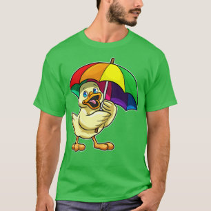 Camiseta Pato com guarda-chuva