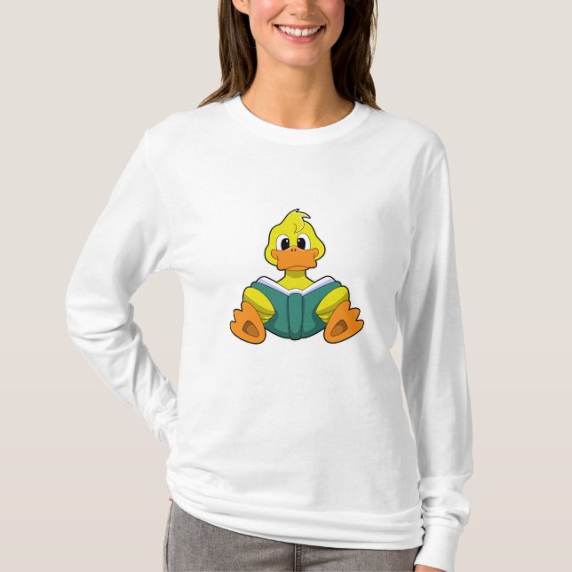 Camiseta Pato com Livro (Frente)