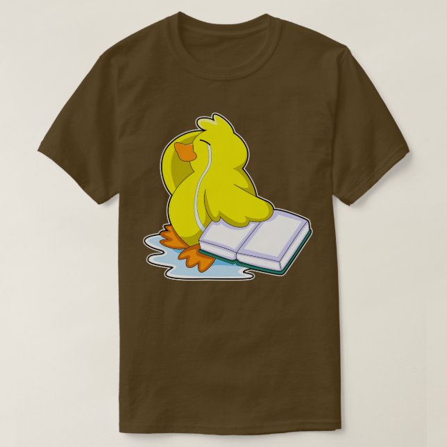 Camiseta Pato com Livro (Frente do Design)