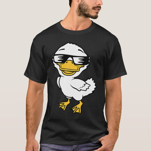 Camiseta Pato com óculos de sol (Frente)