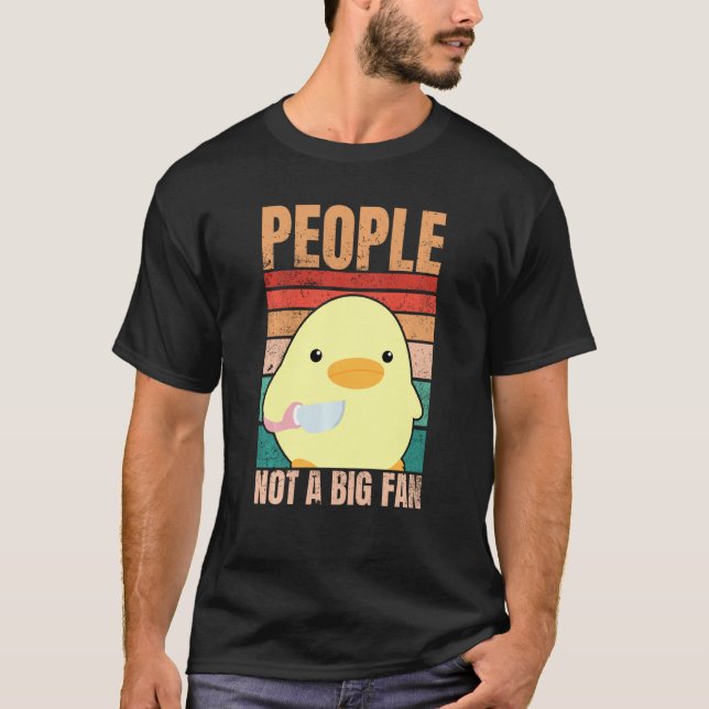 Camiseta Pato Com Pessoas De Faca Não É Um Grande Ventilado (Frente)