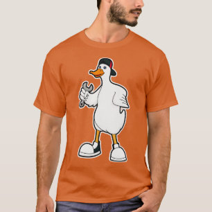 Camiseta Pato como artesão com Boné de ferramenta