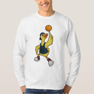 Camiseta Pato como jogador de basquetebol
