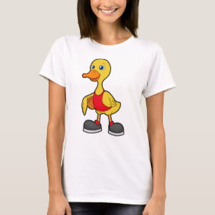 Camiseta Pato como jogador de basquetebol