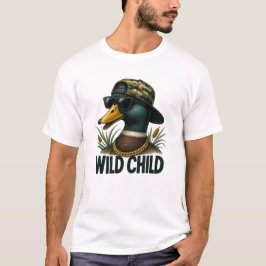 Camiseta Pato Country Western Criança Selvagem