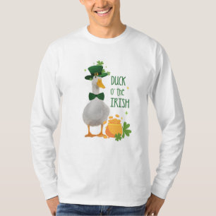Camiseta Pato da Rua irlandesa. Dia dos Patricks