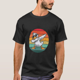 Camiseta Pato Dabing engraçado Ganso Legal Pato Dabing Humo