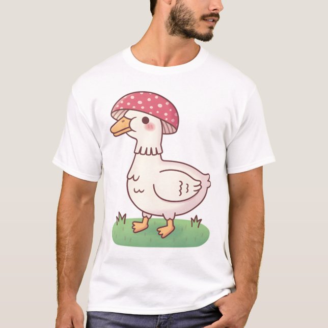 Camiseta Pato de banheiro bonito (Frente)