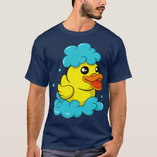Camiseta Pato de Banho Fofo Criador de Sabão Divertido