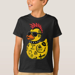 Camiseta Pato De Borracha Amarelo Pedra Homens Mulheres Cri