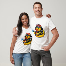 Camiseta Pato de Borracha Bombeiro