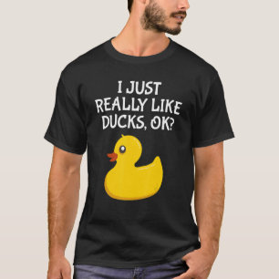 Camiseta Pato De Borracha Bonito Eu Gosto Muito De Patos Ok