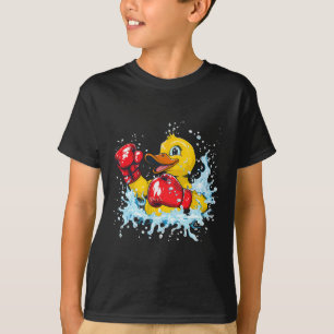 Camiseta Pato de Borracha Boxeador Com Luvas de Boxe Kickbo