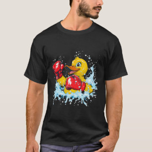 Camiseta Pato de Borracha Boxeador Com Luvas de Boxe Kickbo