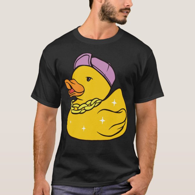 Camiseta Pato de borracha de gangster, pequeno bandido, ani (Frente)