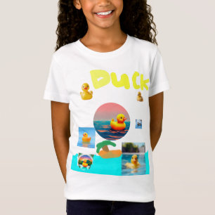 Camiseta Pato de borracha e pata para crianças