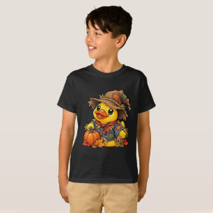 Camiseta Pato de Borracha Espantalho Colheita de Outono