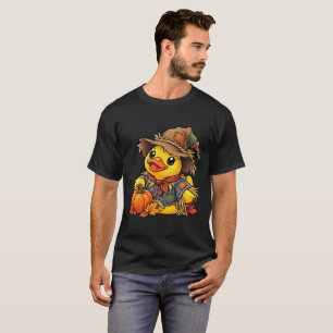 Camiseta Pato de Borracha Espantalho Colheita de Outono