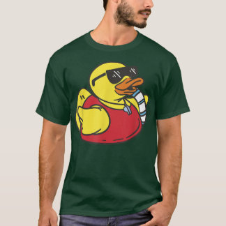 Camiseta Pato de borracha Festa de verão Pato Legal de borr