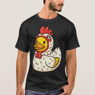 Camiseta Pato de Borracha Frango Engraçado de Borracha