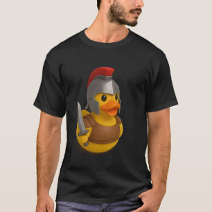 Camiseta Pato de Borracha Gladiador Ducky Duckie Homens Mul