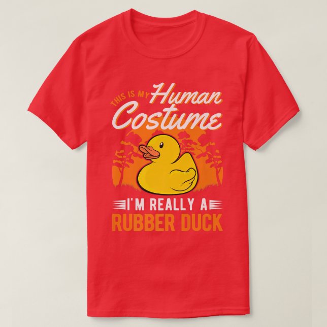 Camiseta Pato de Borracha Mato Humano Fumaça Halloween Pr (Frente do Design)