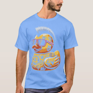 Camiseta Pato de Borracha Mohawk Punk Rock Rockeroddler Men