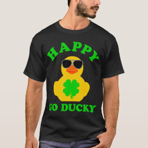 Camiseta Pato de Borracha Óculos de sol Feliz Pó Ducky Rua