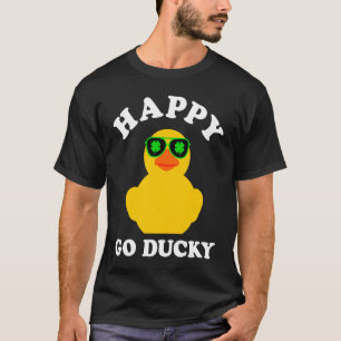 Camiseta Pato de Borracha Óculos de sol Feliz Pó Ducky Rua 