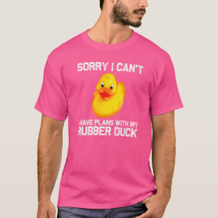 Camiseta Pato De Borracha Para Homens Miúdos Patos De Borra