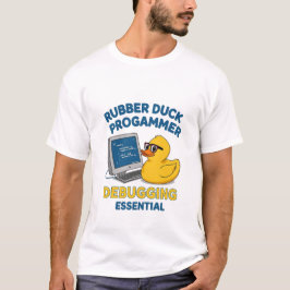 Camiseta Pato de Borracha Programador Piada de Depuração Es