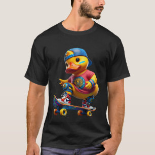 Camiseta Pato de Borracha Skate Ducky Duckie Homens Mulhere