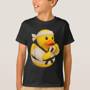 Camiseta Pato de Borracha Taekwondo Ducky Duckie Homens Mul