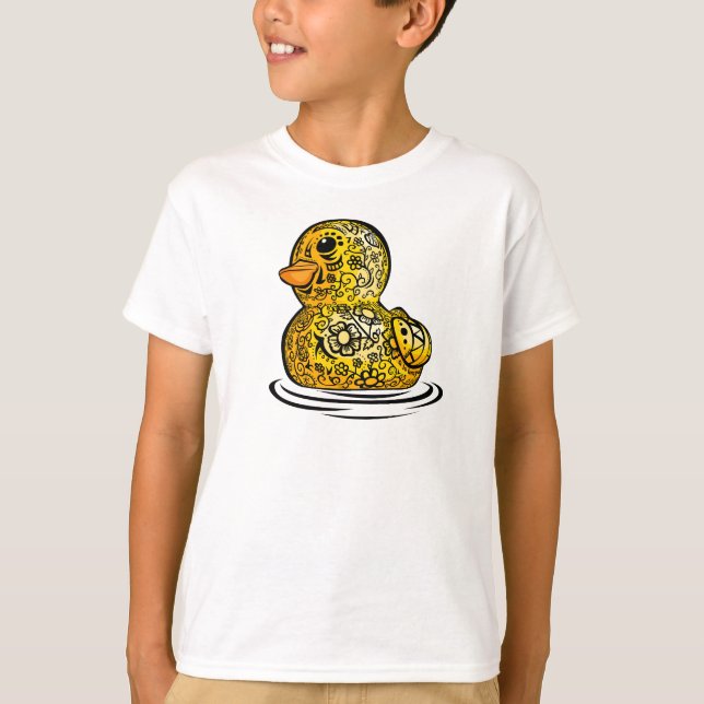 Camiseta Pato de Borracha Tatuado (Frente)