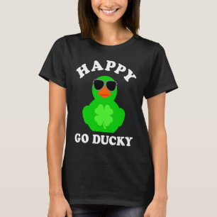 Camiseta Pato de Borracha Verde Óculos de sol Feliz Pão de