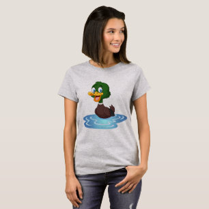 Camiseta Pato de Cartoon Bonito