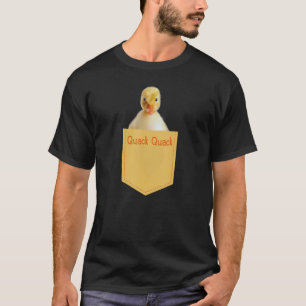 Camiseta Pato De Corte Em Bolso