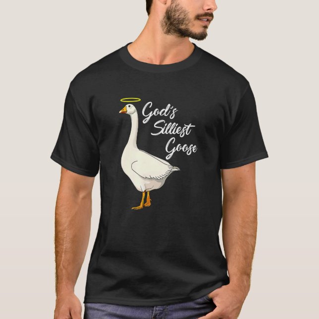 Camiseta Pato de Ganso Silencioso de Deus (Frente)