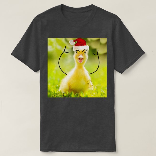Camiseta Pato de Natal Quirky (Frente do Design)