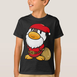 Camiseta Pato de Pai Natal bonito para o Natal